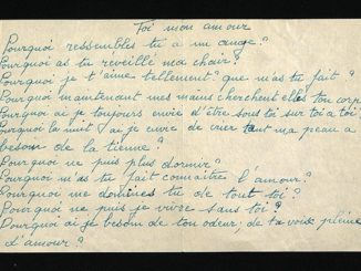 Cartas de amor da cantora Edith Piaf